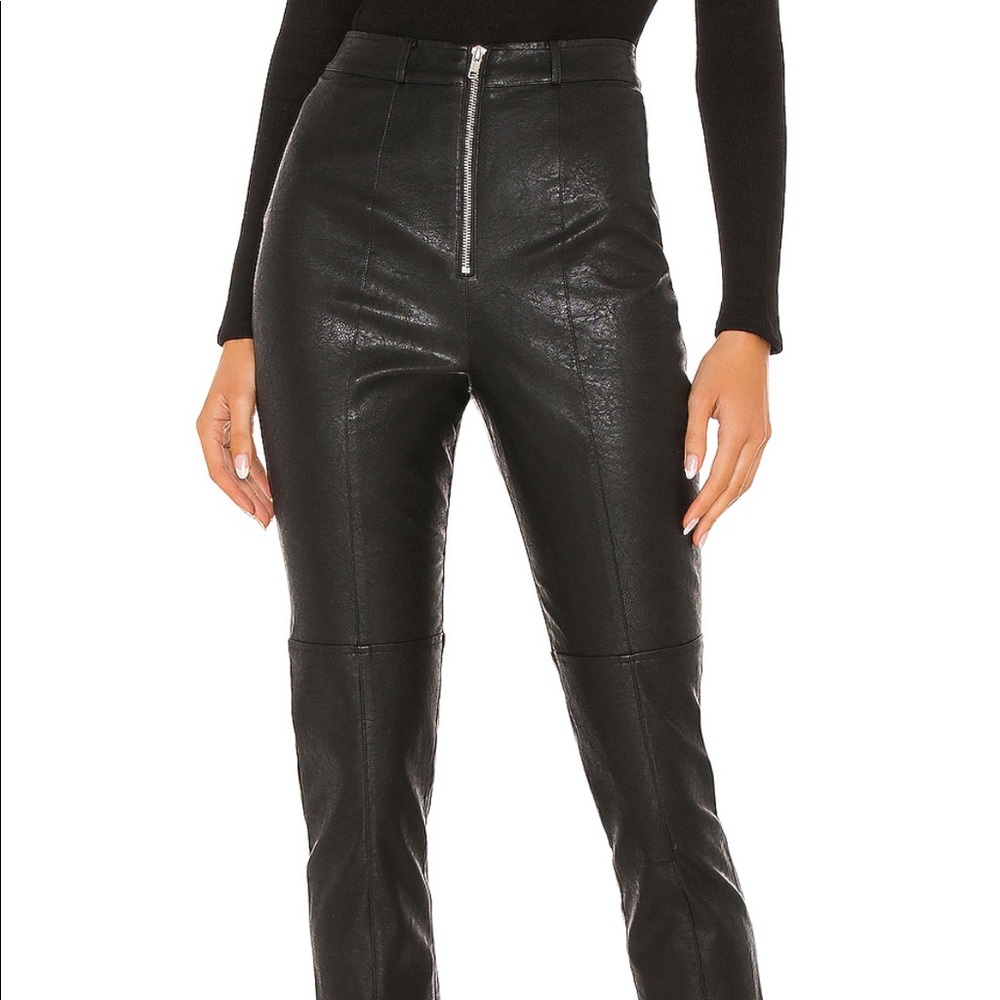 Revolve Faux Leather Trousers XS Brand new + tags